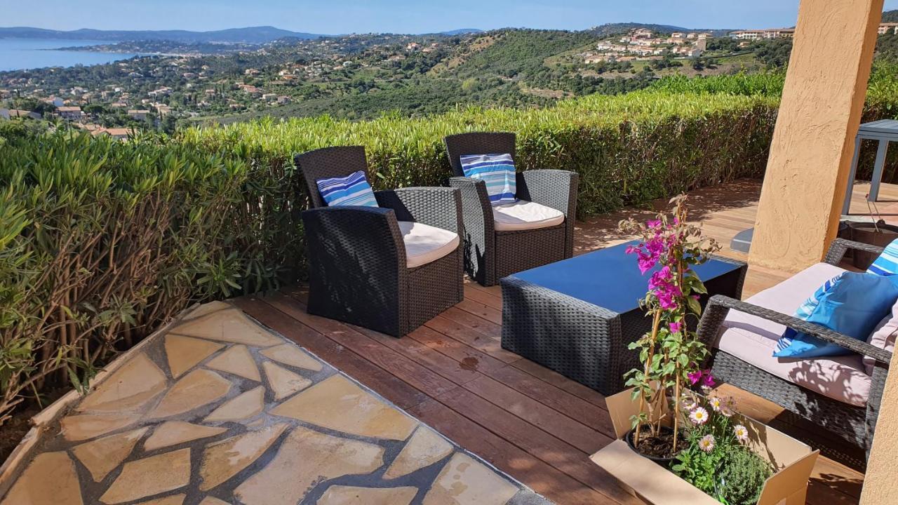 Les Issambres Appart 6 Pers Grande Terrasse Superbe Vue Mer Et Golfe De Saint Tropez, Piscine Ngoại thất bức ảnh