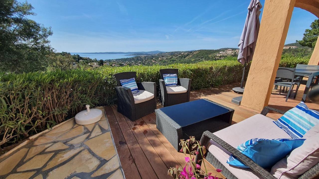 Les Issambres Appart 6 Pers Grande Terrasse Superbe Vue Mer Et Golfe De Saint Tropez, Piscine Ngoại thất bức ảnh